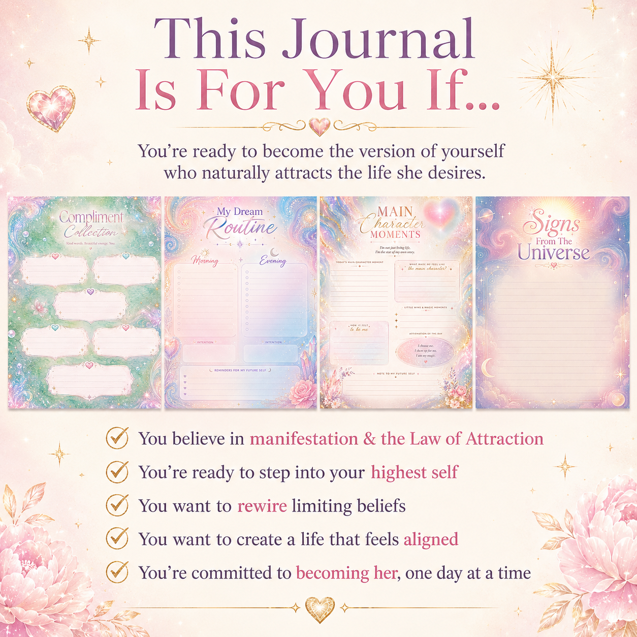 Lucky Girl Affirmation Journal